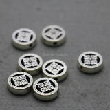 5PCS Round Alloy Clasp Findings 17*4.5mm DIY Jewelry Making