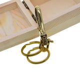 Japanese Skull Fish Hook Keychain Wallet Belt Clip Leathercraft