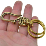 Japanese Skull Fish Hook Keychain Wallet Belt Clip Leathercraft