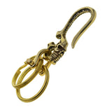 Japanese Skull Fish Hook Keychain Wallet Belt Clip Leathercraft