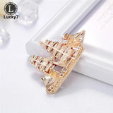 Creative Personality Sailboat Corsage Alloy Drip Brooch