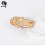 Retro Popcorn Brooch Gem Pearl Glass Clothing Pin