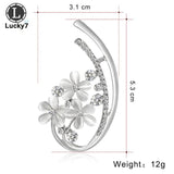 Opal Flower Brooch Rhinestone Alloy Brooch Clothing Accessories