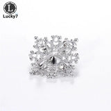 Alloy Rhinestone Square Brooches Corsages Clothing Accessories Pins