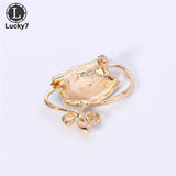 Alloy Mask Corsage Rhinestone Brooch