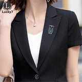Owl Rhinestone Brooch Personality Corsage Clothing Pins