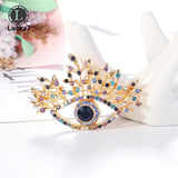 Exaggerated Eye Brooch Alloy Rhinestone Corsage Clothing Accessories