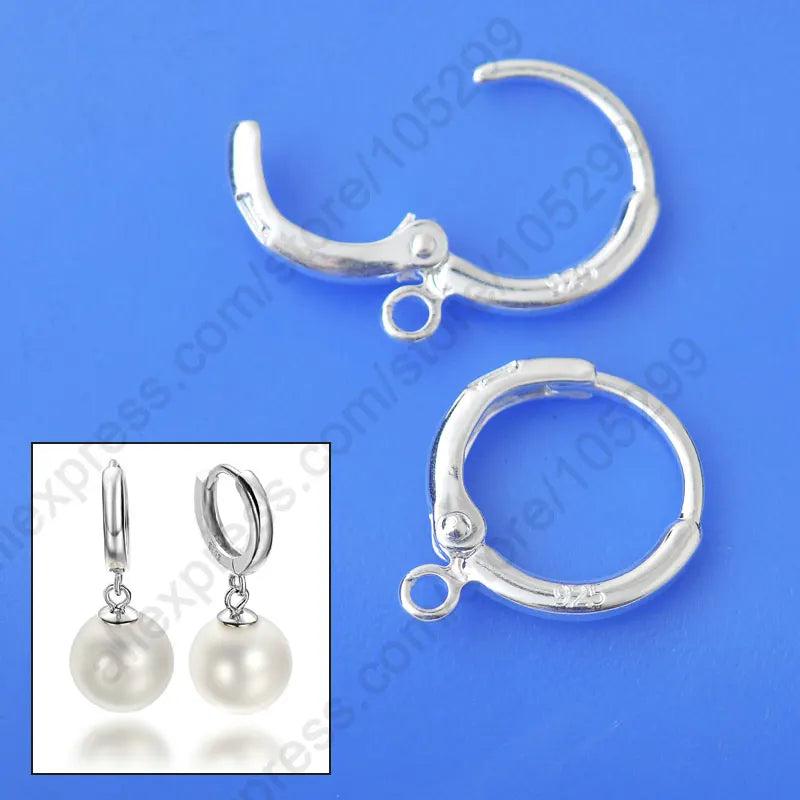 20PCS(10Pair) 925 Sterling Silver Lever Back Ear For Drop Earring DIY