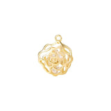 Rose Charms Pendants Necklace Bracelet Earring Diy Jewelry