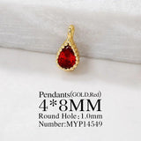 Zircon Small Charms Pendants Necklace Bracelet Earring Diy Jewelry