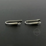 925 Sterling Silver Earrings Hooks 18mm DIY Supplies