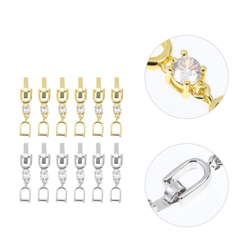 Jewelry Extension Chains Clasp Pendants Bracelet Accessories Fittings