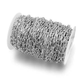 12x16mm Stainless Steel Flat Cable Chains for DIY Necklace Making