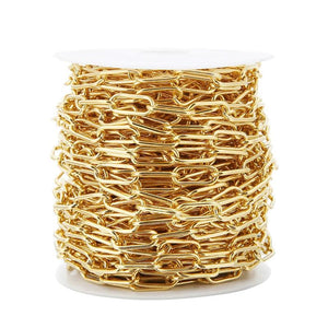 12x16mm Stainless Steel Flat Cable Chains for DIY Necklace Making