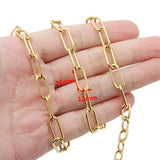 12x16mm Stainless Steel Flat Cable Chains for DIY Necklace Making