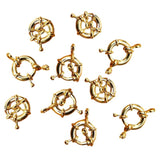 10pcs Round Spring Connection Buckle 15mm DIY Clasp Components