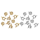 10pcs Round Spring Connection Buckle 15mm DIY Clasp Components