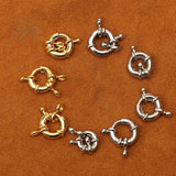 10pcs Round Spring Connection Buckle 15mm DIY Clasp Components