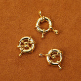 10pcs Round Spring Connection Buckle 15mm DIY Clasp Components