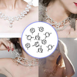 10pcs Round Spring Connection Buckle 15mm DIY Clasp Components