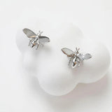 10PCS Honeybee Ear Studs Earrings 14k Plated Jewelry Making DIY Accessories