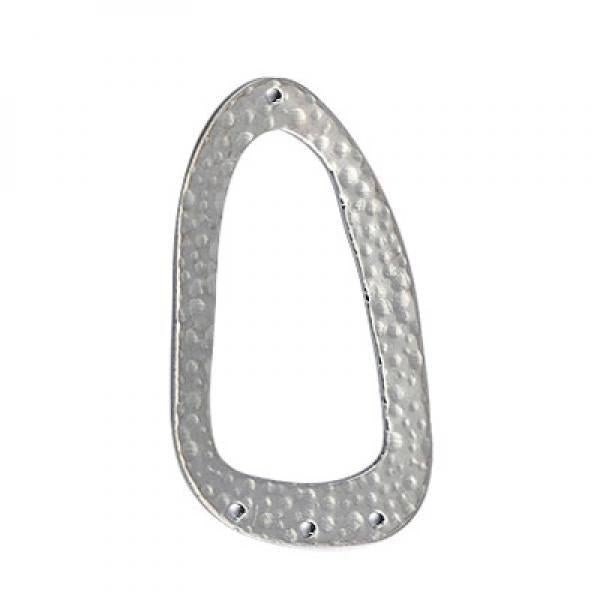 Brass Plating Multicolor Embossed Oval Pendant DIY Accessories