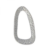 Brass Plating Multicolor Embossed Oval Pendant DIY Accessories