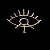 Retro Brass Magic Eye Pendant for DIY Jewelry Making