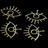 Retro Brass Magic Eye Pendant for DIY Jewelry Making