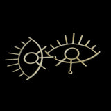 Retro Brass Magic Eye Pendant for DIY Jewelry Making