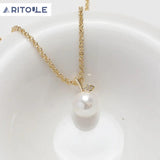 14K Plated Real Leaves/Branches Pendant DIY Pearl Cap Pendant