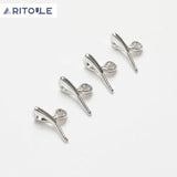14K Plated Real Leaves/Branches Pendant DIY Pearl Cap Pendant