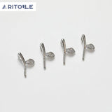 14K Plated Real Leaves/Branches Pendant DIY Pearl Cap Pendant