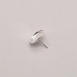2 Pcs 12mm Stud Ear Base Charms Jewelry Components Earring Making Supplies