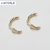 14K Electroplated Irregular Ring DIY Material Accessories