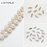 14K Electroplated Zircon Bead Spacer Necklace Bracelet Material