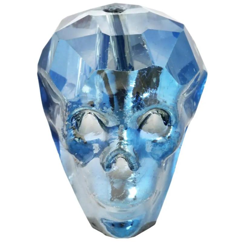 5Pcs Titanium Crystal Skull Spacer Beads for DIY Jewelry Making