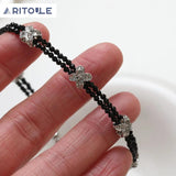 14K Electroplated Clover Beads Necklace Bracelet