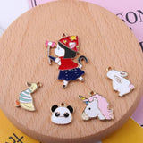20pcs Cartoon Animal Charm Alloy Pendant for DIY Jewelry