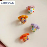 Colorful Glass Ball Beads for DIY Earrings