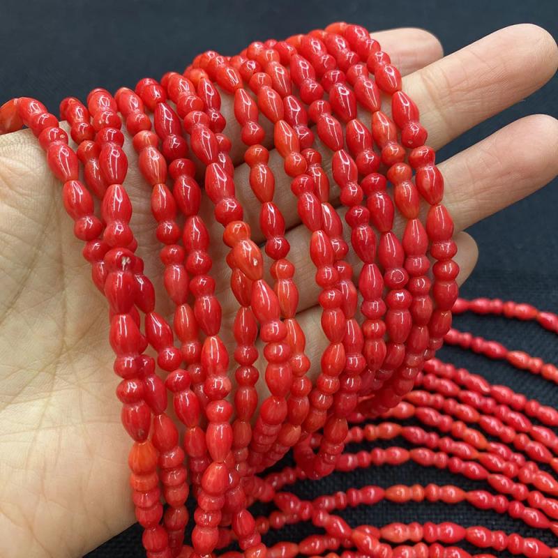 Red Artificial Coral Beads for DIY Jewelry Making