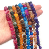 Natural Agate Beads for DIY Bracelets - Gemstone Making Supplies