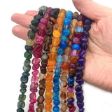 Natural Agate Beads for DIY Bracelets - Gemstone Making Supplies