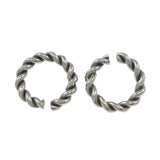 50Pcs Stainless Steel Hemp Rope Split Twist Jump Rings for DIY Jewelry Making
