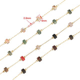 1 Meter Natural Stones Beaded Chains Jewelry Bulk DIY