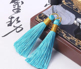 10Pcs 21 Colors Polyester Line Ice Silk Tassel Clothing Accessories Gift