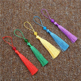 10pcs Polyester Hanging Rope Tassels Beads Fringe Trim Key for DIY Bookmark