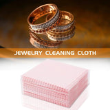 50 Pack Jewelry Cleaning Cloth, Polishing Cloth for Sterling Silver Platinum Pin