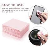 50 Pack Jewelry Cleaning Cloth, Polishing Cloth for Sterling Silver Platinum Pin