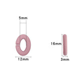 100PC 16x12mm Acrylic Link Chain Charms for Earring Bag Bracelet
